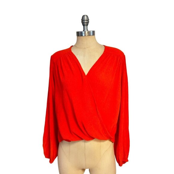 Free People Check On It Wrap Top Size XS - Picture 2 of 5